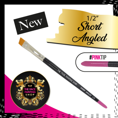 The Face Painting Shop Short 1/2 Angled Brush The Face Painting Shop Short 1/2 Angled Brush